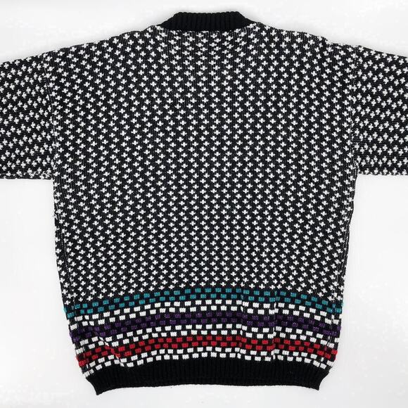 90s snowflake sweater 1990s vintage - Picture 2 of 4